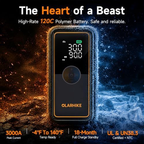 Portable 3000A truck starter and inflator — photo 4