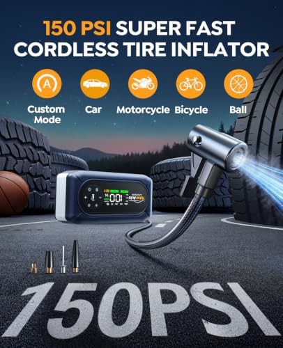 Portable Tire Inflator and Jump Starter 5000A — photo 3