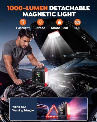 UTRAI 8000A jump starter with compressor — photo 4