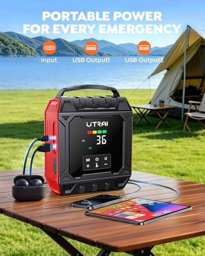 UTRAI 8000A jump starter with compressor — photo 5