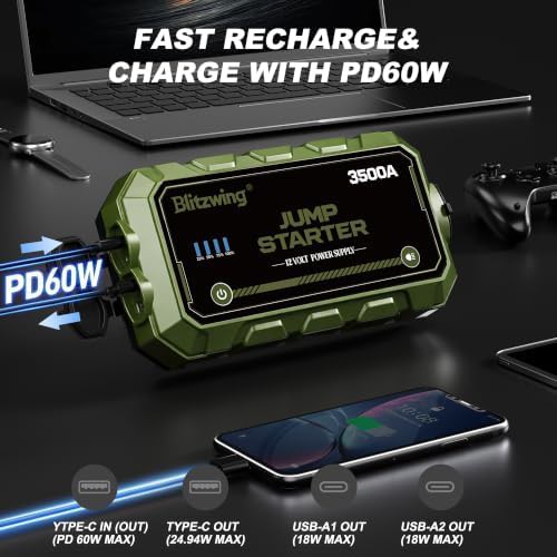 Heavy duty 3500A starter with fast charge — photo 3