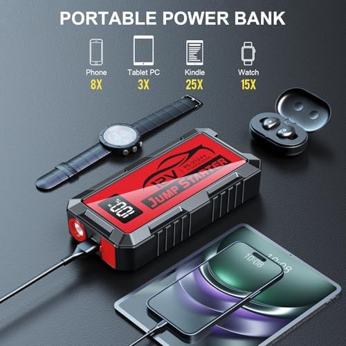 Red 8000A Lithium Jump Starter Pack — photo 3