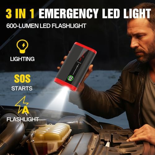 1500A car battery booster pack with display — photo 4