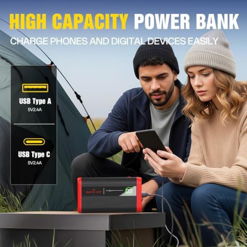 1500A car battery booster pack with display — photo 5