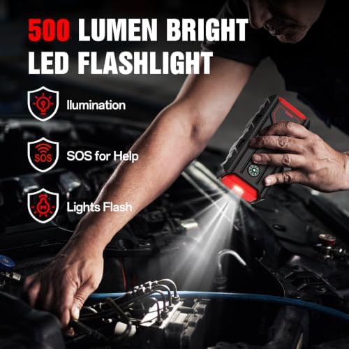 8000mAh 12V emergency car jump starter — photo 3