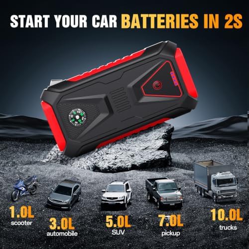 12V car battery booster pack starter — photo 3